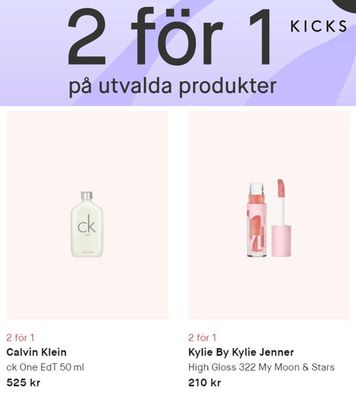 Erbjudanden av Skönhet och Parfym i Linköping | 2 för 1 på utvalda produkter de Kicks | 2023-10-22 - 2023-12-02