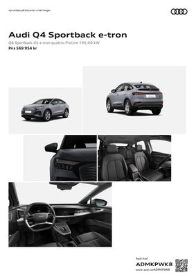 Audi-katalog | Audi Q4 Sportback e-tron | 2023-11-08 - 2024-11-08