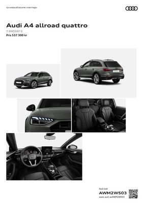 Audi-katalog | Audi A4 allroad quattro | 2023-11-08 - 2024-11-08