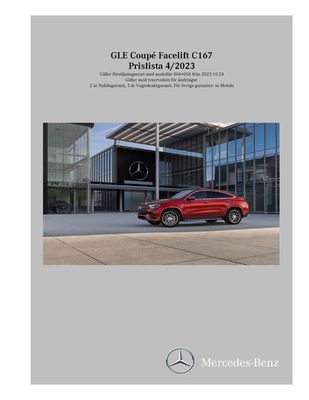 Erbjudanden av Bilar och Motor i Norrköping | Mercedes-Benz Coupe C167-fl de Mercedes-Benz | 2023-11-10 - 2024-11-10