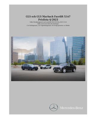 Erbjudanden av Bilar och Motor i Norrköping | Mercedes-Benz Offroader X167-fl|maybach de Mercedes-Benz | 2023-11-10 - 2024-11-10