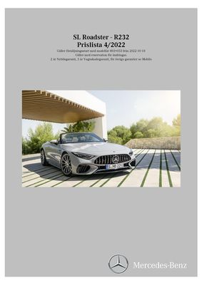 Mercedes-Benz-katalog | Mercedes-Benz Roadster R232 | 2023-11-10 - 2024-11-10