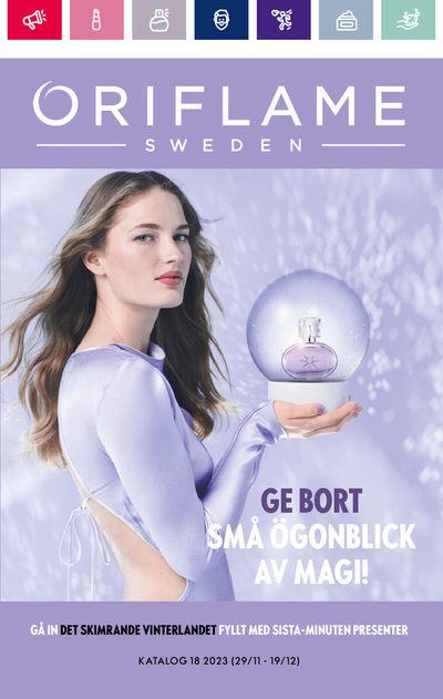 Erbjudanden av Skönhet och Parfym i Stockholm | Oriflame reklamblad de Oriflame | 2023-12-01 - 2023-12-19