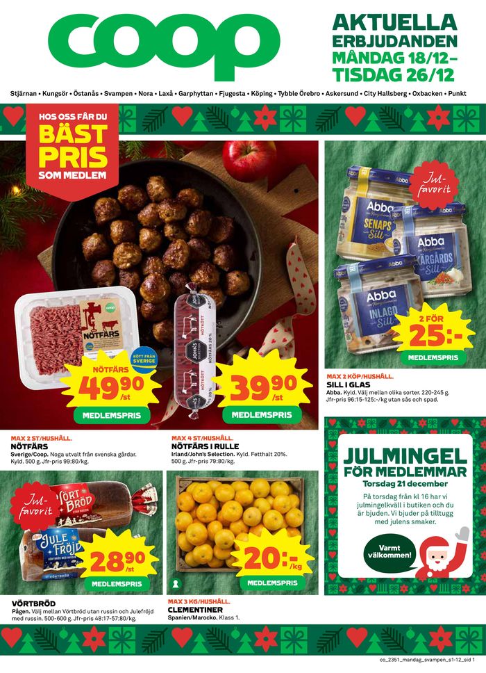 Coop I Köping | Erbjudanden & Reklamblad Jul | Tiendeo