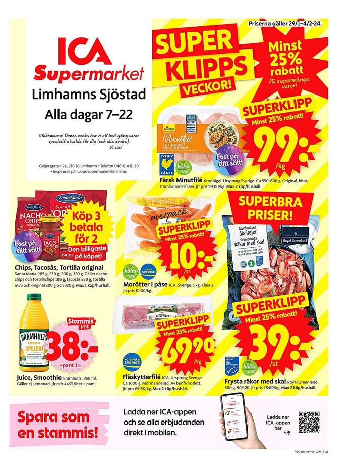 ICA Supermarket i Bunkeflostrand Erbjudanden & Reklamblad Alla