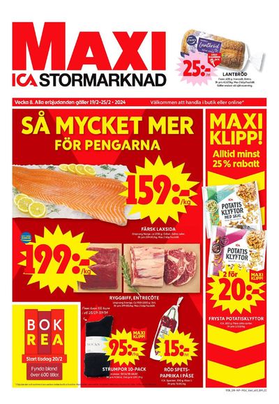 Erbjudanden av Matbutiker i Alingsås | ICA Maxi Erbjudanden de ICA Maxi | 2024-02-19 - 2024-02-25