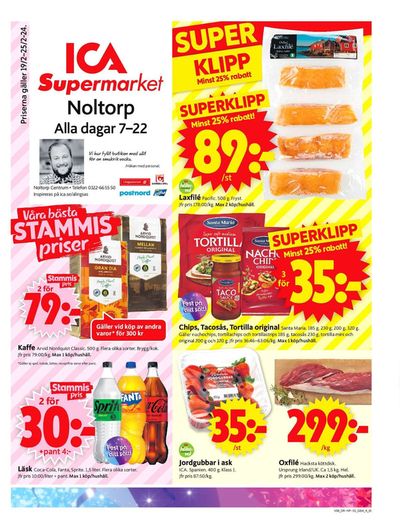 Erbjudanden av Matbutiker i Alingsås | ICA Supermarket Erbjudanden de ICA Supermarket | 2024-02-19 - 2024-02-25