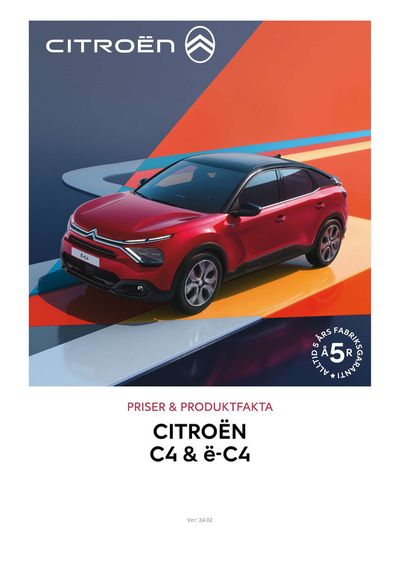 Citroën-katalog | Citroën C4 | 2024-02-24 - 2025-02-24