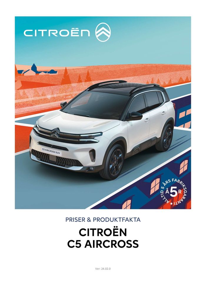 Citroën-katalog | Citroën C5 AIRCROSS | 2024-02-24 - 2025-02-24