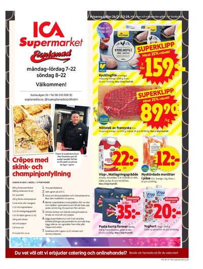 Erbjudanden av Matbutiker i Stockholm | ICA Supermarket Erbjudanden de ICA Supermarket | 2024-02-26 - 2024-03-03