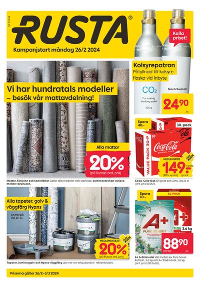 Erbjudanden av Möbler och Inredning i Landskrona | Rusta reklambad de Rusta | 2024-02-26 - 2024-03-11
