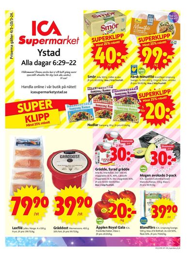 ICA Supermarket-katalog i Ystad | ICA Supermarket Erbjudanden | 2024-03-04 - 2024-03-10