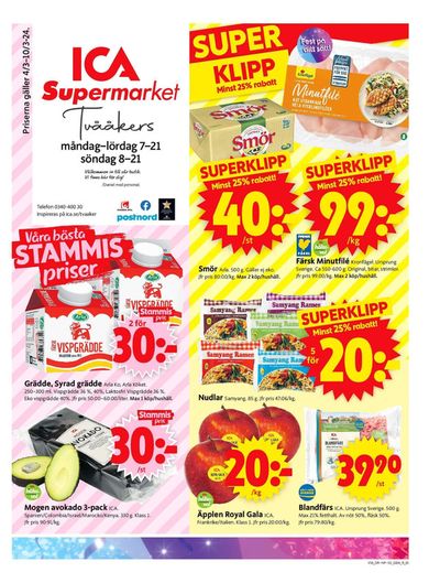 ICA Supermarket-katalog i Varberg | ICA Supermarket Erbjudanden | 2024-03-04 - 2024-03-10