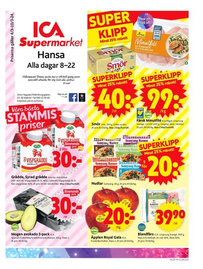 ICA Supermarket-katalog i Malmö | ICA Supermarket Erbjudanden | 2024-03-04 - 2024-03-10