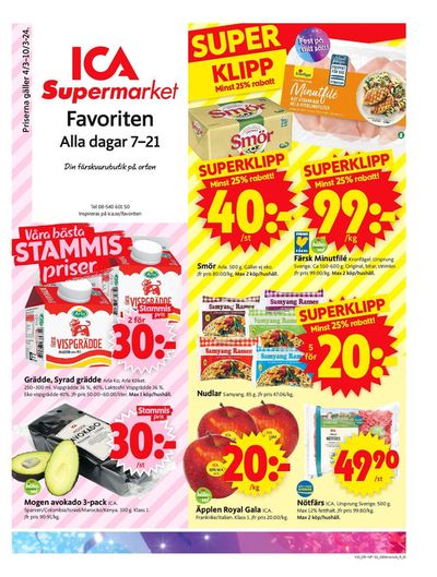 ICA Supermarket-katalog i Åkersberga | ICA Supermarket Erbjudanden | 2024-03-04 - 2024-03-10