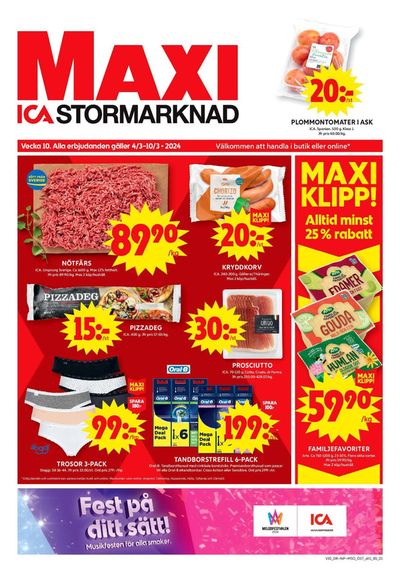 ICA Maxi-katalog i Järfälla | ICA Maxi Erbjudanden | 2024-03-04 - 2024-03-10