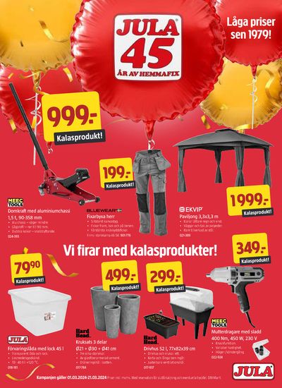 Jula-katalog i Västervik | Jula reklamblad | 2024-03-14 - 2024-03-28