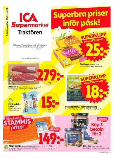 Erbjudanden av Matbutiker i Östersund | ICA Supermarket Erbjudanden de ICA Supermarket | 2024-03-25 - 2024-03-31
