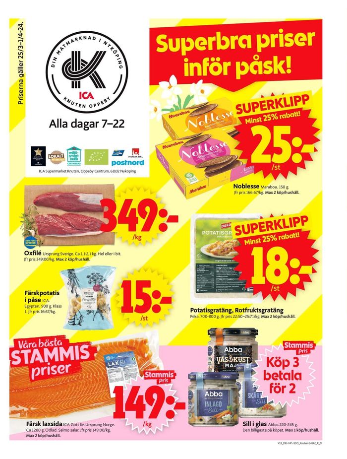 ICA Supermarket-katalog i Nyköping | ICA Supermarket Erbjudanden | 2024-03-25 - 2024-03-31