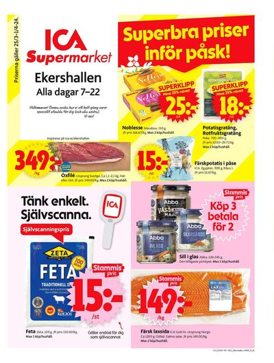 Erbjudanden av Matbutiker i Örebro | ICA Supermarket Erbjudanden de ICA Supermarket | 2024-03-25 - 2024-03-31
