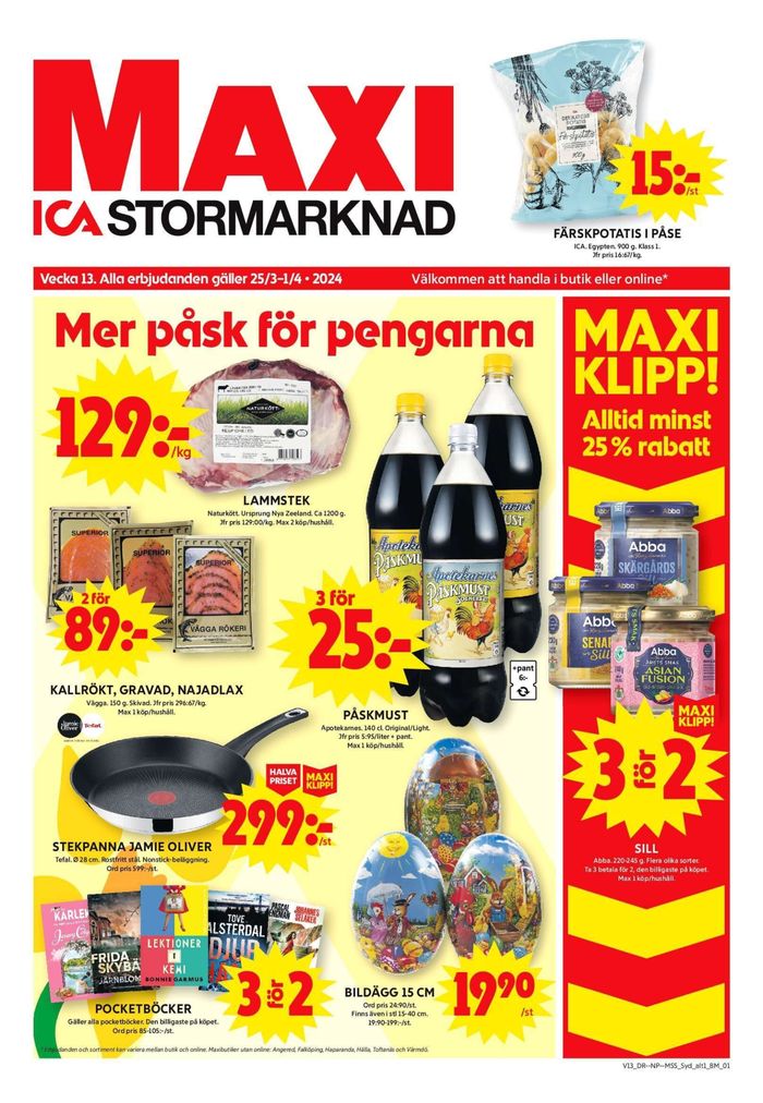 ICA Maxi-katalog i Löddeköpinge | ICA Maxi Erbjudanden | 2024-03-25 - 2024-03-31