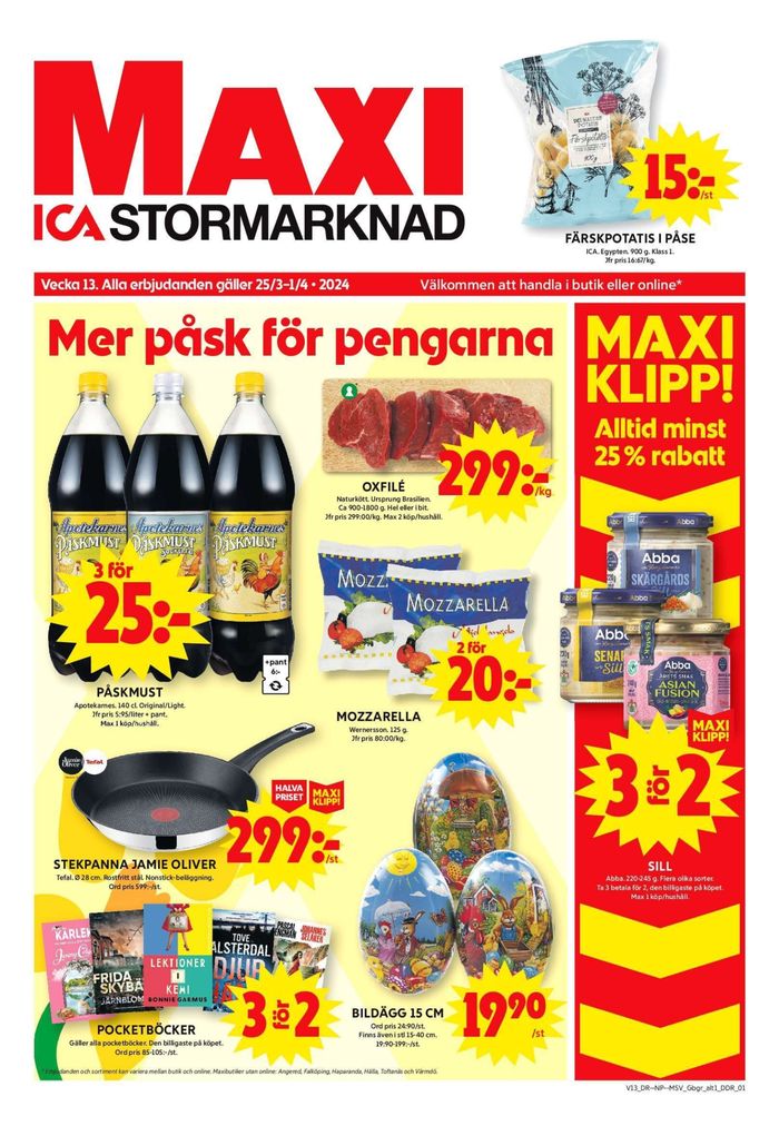 ICA Maxi-katalog i Kungsbacka | ICA Maxi Erbjudanden | 2024-03-25 - 2024-03-31