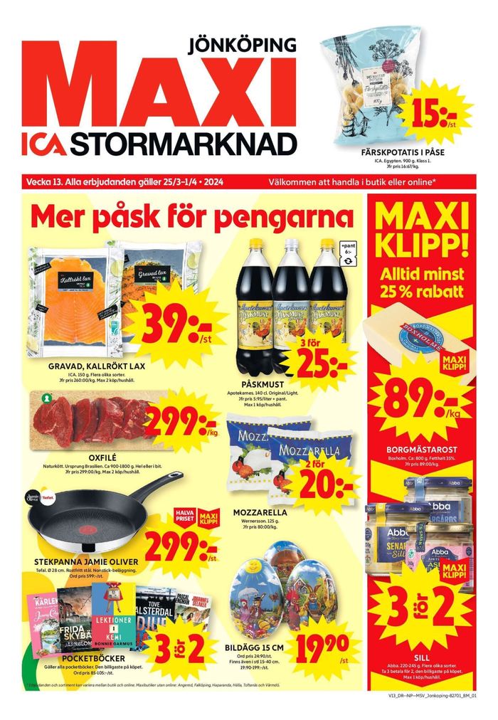 ICA Maxi-katalog i Jönköping | ICA Maxi Erbjudanden | 2024-03-25 - 2024-03-31