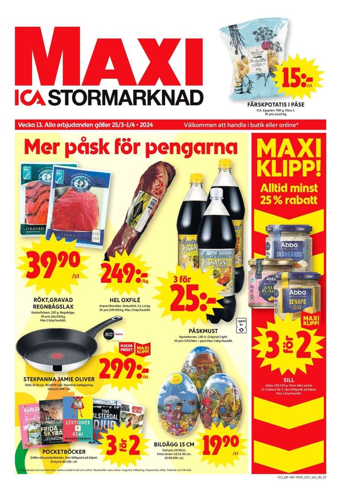 ICA Maxi-katalog i Täby | ICA Maxi Erbjudanden | 2024-03-25 - 2024-03-31