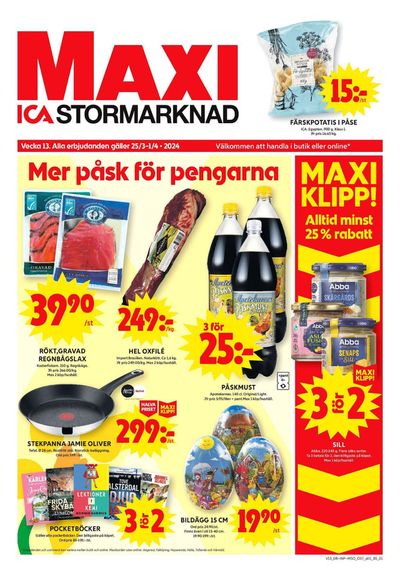 ICA Maxi-katalog i Norra Riksten | ICA Maxi Erbjudanden | 2024-03-25 - 2024-03-31