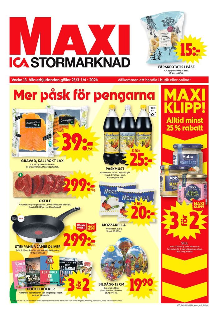 ICA Maxi-katalog i Alingsås | ICA Maxi Erbjudanden | 2024-03-25 - 2024-03-31