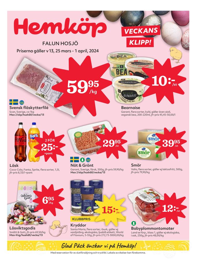 Hemköp-katalog i Falun | Hemköp Erbjudanden | 2024-03-25 - 2024-03-31