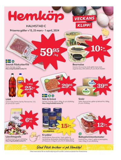 Erbjudanden av Matbutiker i Halmstad | Hemköp Erbjudanden de Hemköp | 2024-03-25 - 2024-03-31