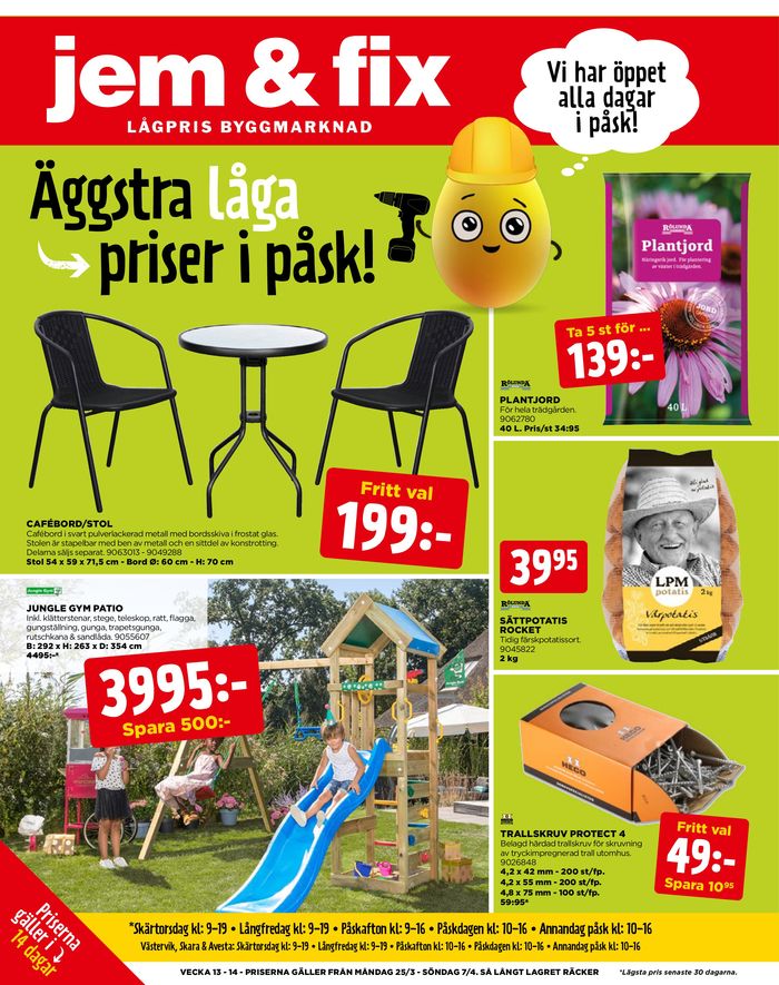 Jem&Fix-katalog i Trollhättan | Jem&Fix reklamblad | 2024-03-24 - 2024-04-07