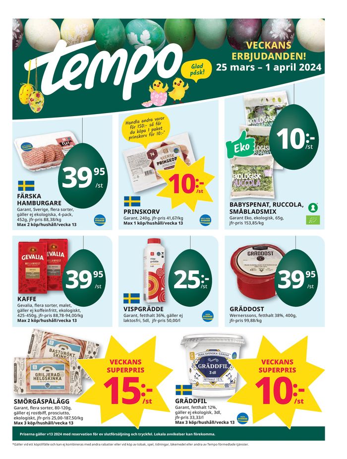 Tempo-katalog i Söderköping | Veckans erbjudanden Tempo | 2024-03-25 - 2024-04-08