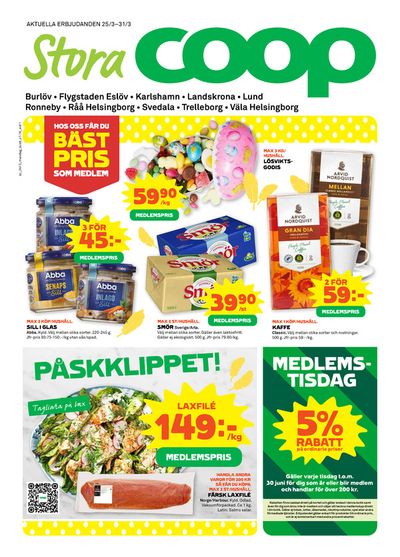 Erbjudanden av Matbutiker i Karlshamn | Stora Coop Erbjudanden de Stora Coop | 2024-03-25 - 2024-03-31
