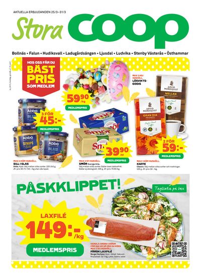 Erbjudanden av Matbutiker i Hudiksvall | Stora Coop Erbjudanden de Stora Coop | 2024-03-25 - 2024-03-31