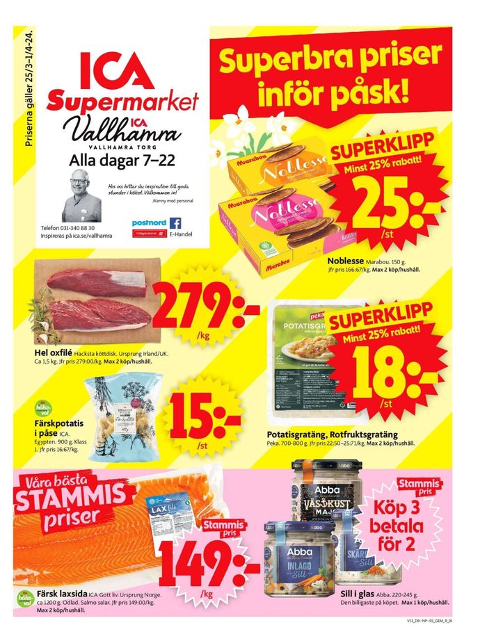 ICA Supermarket-katalog i Öjersjö | ICA Supermarket Erbjudanden | 2024-03-25 - 2024-03-31