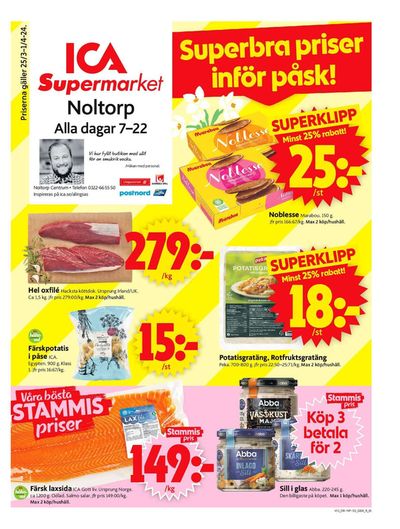 ICA Supermarket-katalog i Alingsås | ICA Supermarket Erbjudanden | 2024-03-25 - 2024-03-31