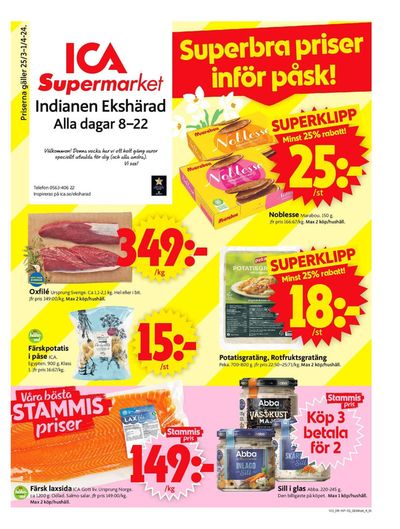 ICA Supermarket-katalog i Ekshärad | ICA Supermarket Erbjudanden | 2024-03-25 - 2024-03-31