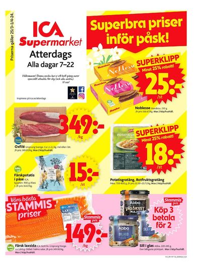 ICA Supermarket-katalog i Visby | ICA Supermarket Erbjudanden | 2024-03-25 - 2024-03-31