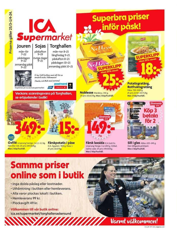 ICA Supermarket-katalog | ICA Supermarket Erbjudanden | 2024-03-25 - 2024-03-31