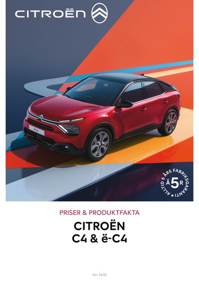 Citroën-katalog i Hässleholm | Citroën C4 | 2024-03-28 - 2025-03-28