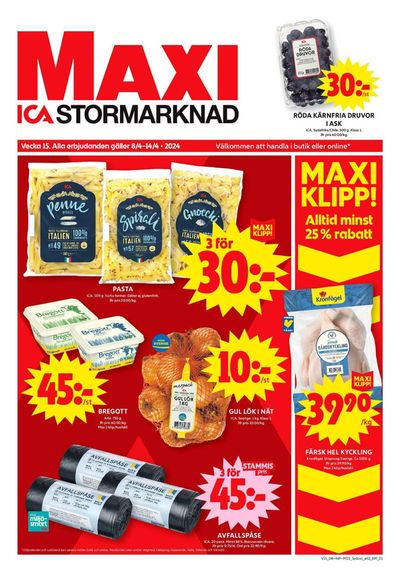 ICA Maxi-katalog i Västervik | ICA Maxi Erbjudanden | 2024-04-07 - 2024-04-21