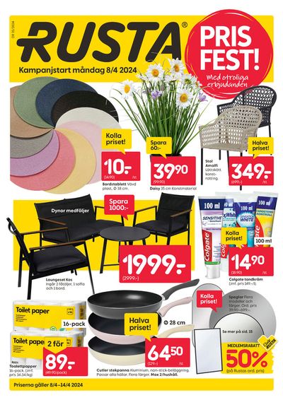 Erbjudanden av Möbler och Inredning i Huddinge | Rusta reklambad !  de Rusta | 2024-04-08 - 2024-04-22