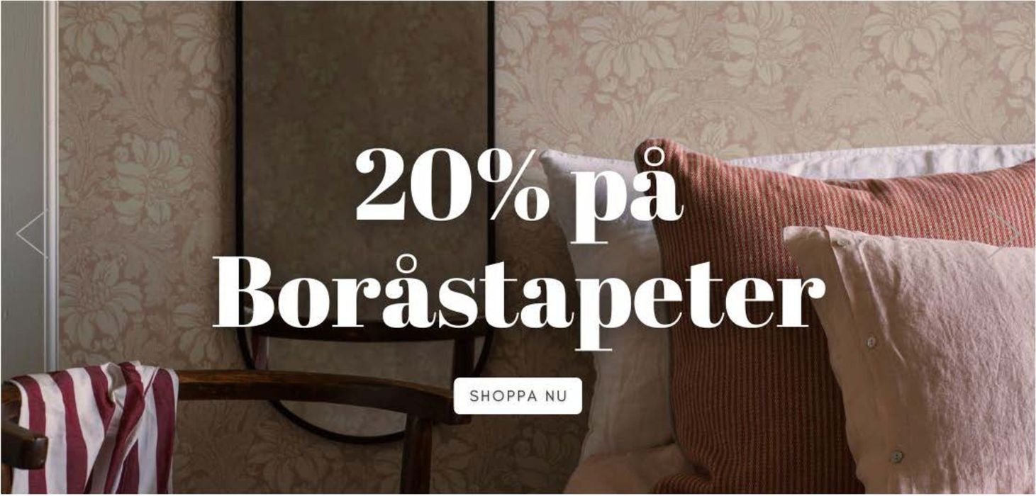 Engelska Tapetmagasinet-katalog i Göteborg | 20% på boråstapeter ! | 2024-04-11 - 2024-04-30