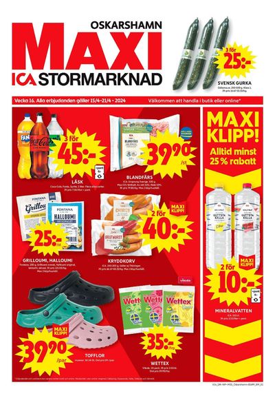 ICA Maxi-katalog i Oskarshamn | ICA Maxi Erbjudanden | 2024-04-14 - 2024-04-28