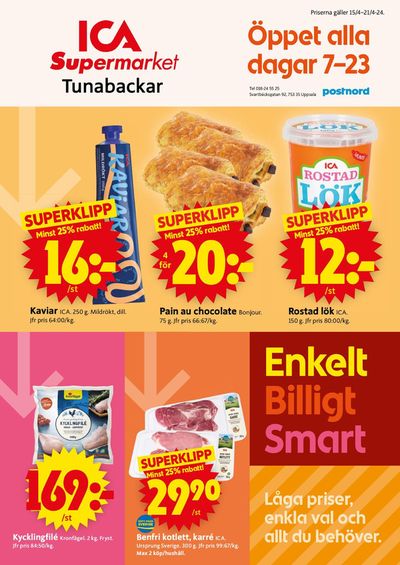 ICA Supermarket-katalog i Uppsala | ICA Supermarket Erbjudanden | 2024-04-15 - 2024-04-29
