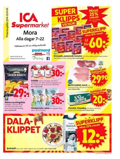 ICA Supermarket-katalog i Mora (Dalarna) | ICA Supermarket Erbjudanden | 2024-04-15 - 2024-04-21