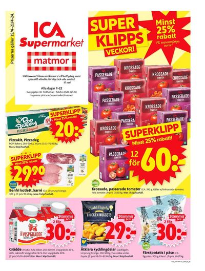 ICA Supermarket-katalog i Trollhättan | ICA Supermarket Erbjudanden | 2024-04-15 - 2024-04-21