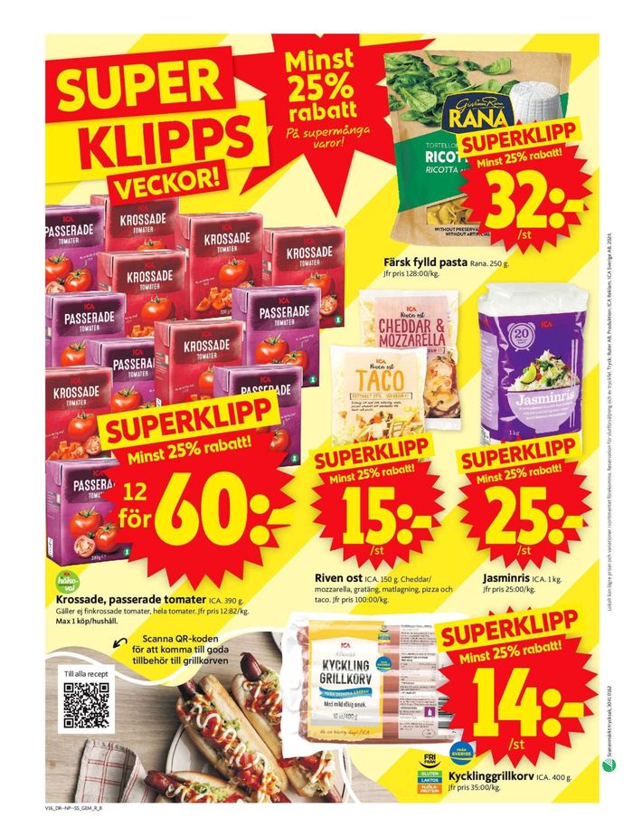 ICA Supermarket-katalog i Järvsö | ICA Supermarket Erbjudanden | 2024-04-15 - 2024-04-21